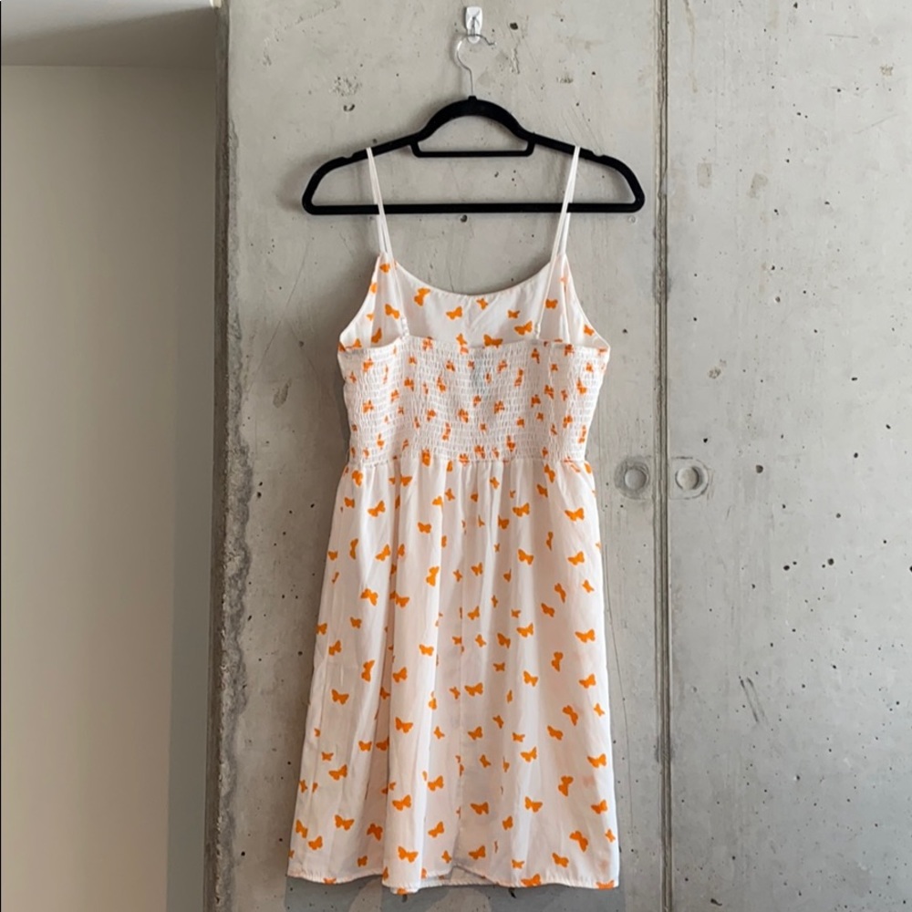 Butterfly Print Summer Dress | Size L - Picture 5 of 8